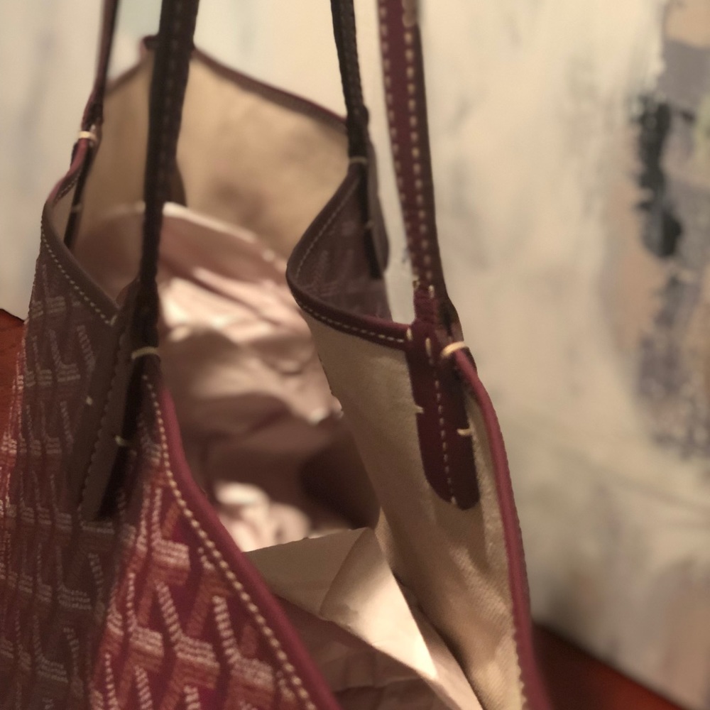 Goyard Burgundy Canvas Saint Louis Tote - Picture 6 of 8